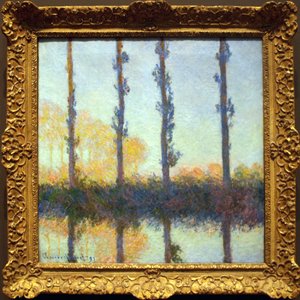 De Vier Bomen door Claude Monet